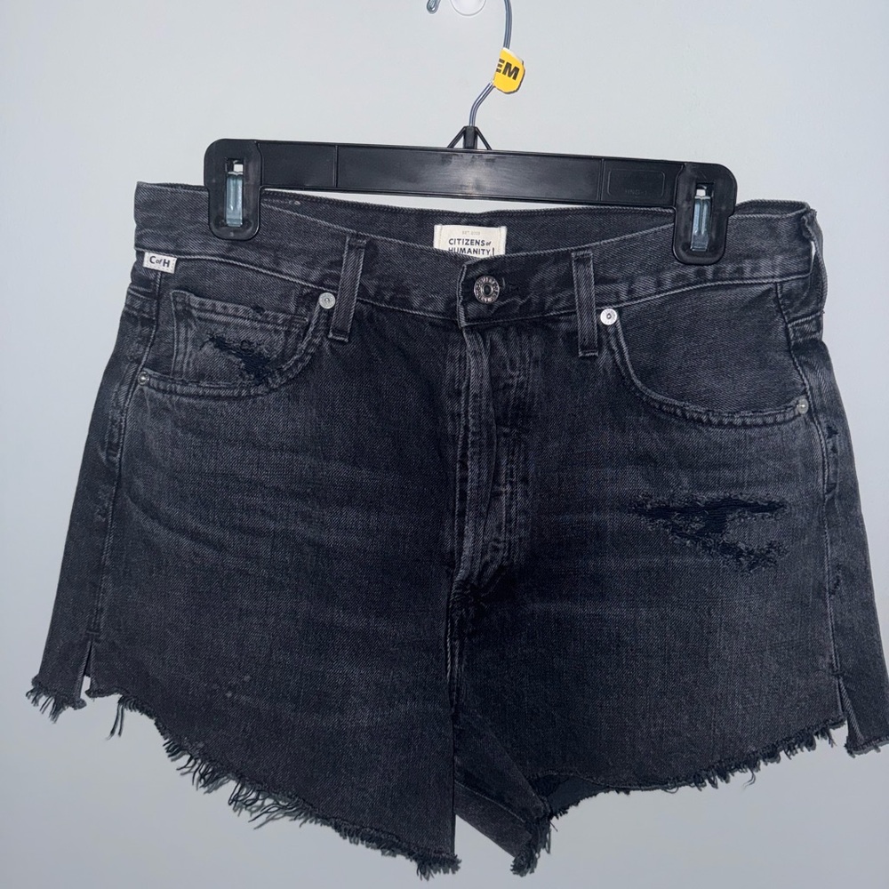Citizens of Humanity Black Denim Shorts Size 27